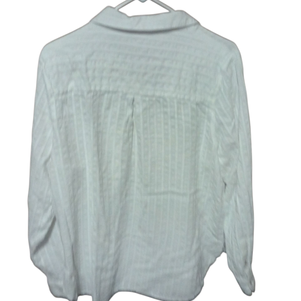 Lucky Brand White Button Down Shirt XL | Women’s Classic Work Top - Picture 4 of 5